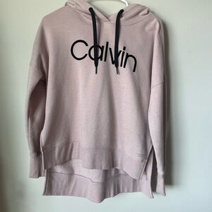 Calvin Klein Pink Oversized Long Sleeve Hoodie